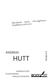 Andreas Hutt: Handbuch eines schizophrenen Paralleluniversums
