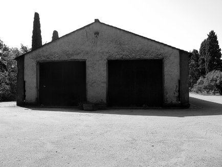 In this Unimpressive Shed the Sassicaia is Developed